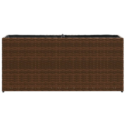 Odlingslåda med 2 krukor brun 90x20x40 cm konstrotting
