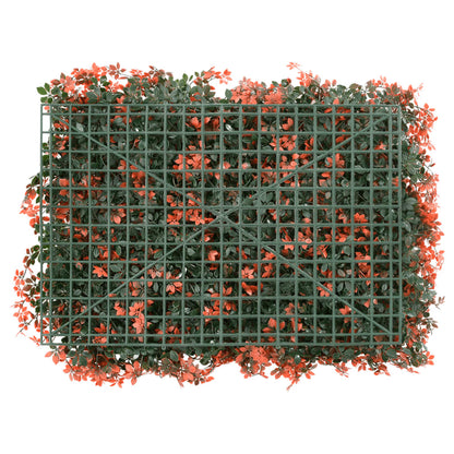  vidaXL Konstväxt lönnlöv växtvägg 6 st ljusröd 40x60 cm