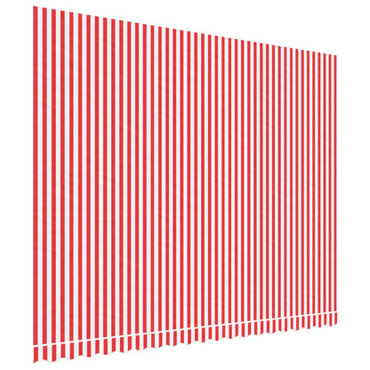 Markisväv röd och vit randig 4,5x3,5 m