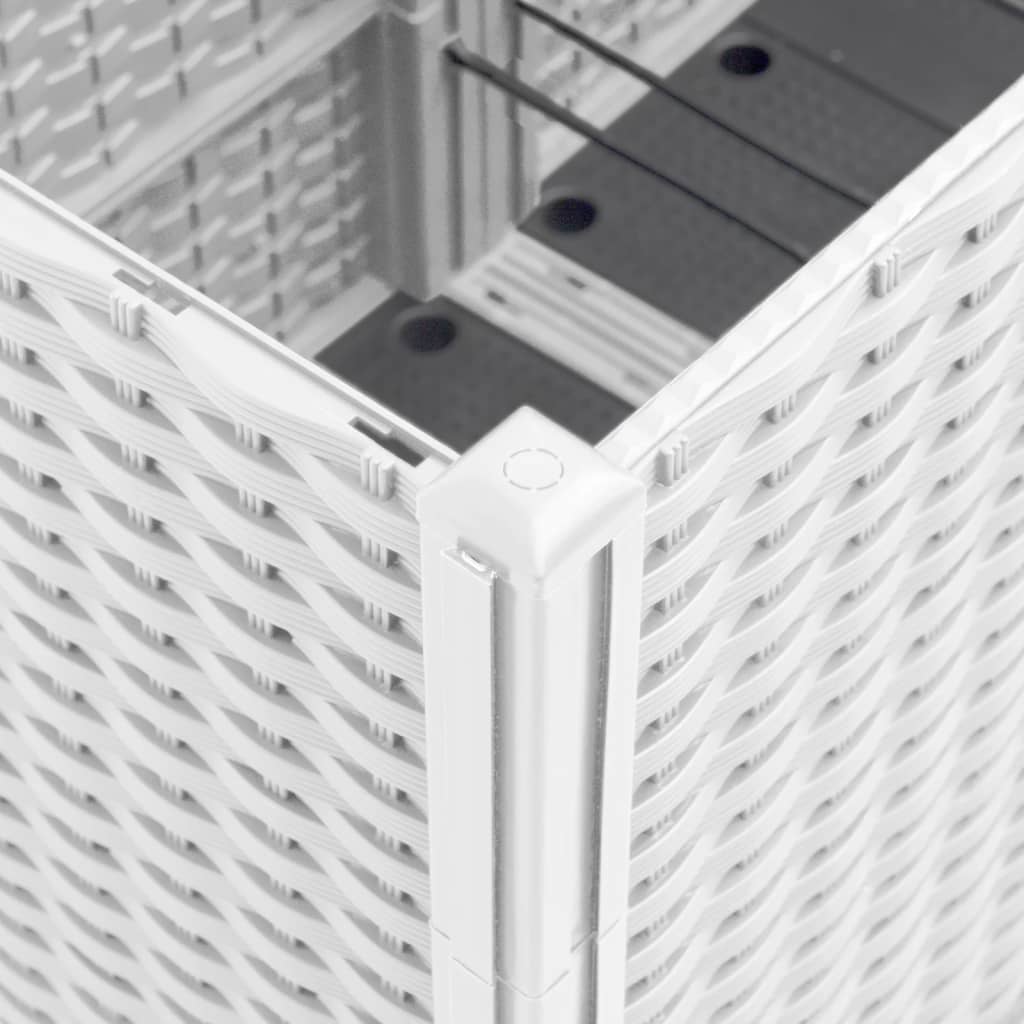 Odlingslåda vit 160x40x53 cm PP