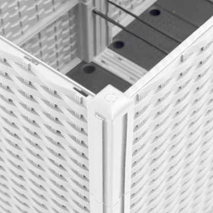 Odlingslåda vit 160x40x53 cm PP