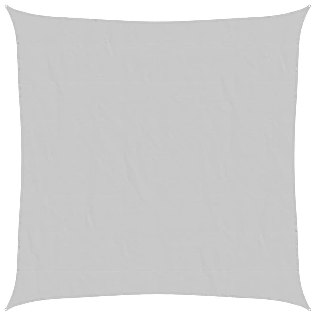 Solsegel ljusgrå 6x6 m 100% polyesteroxford