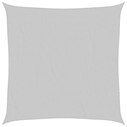 Solsegel ljusgrå 6x6 m 100% polyesteroxford
