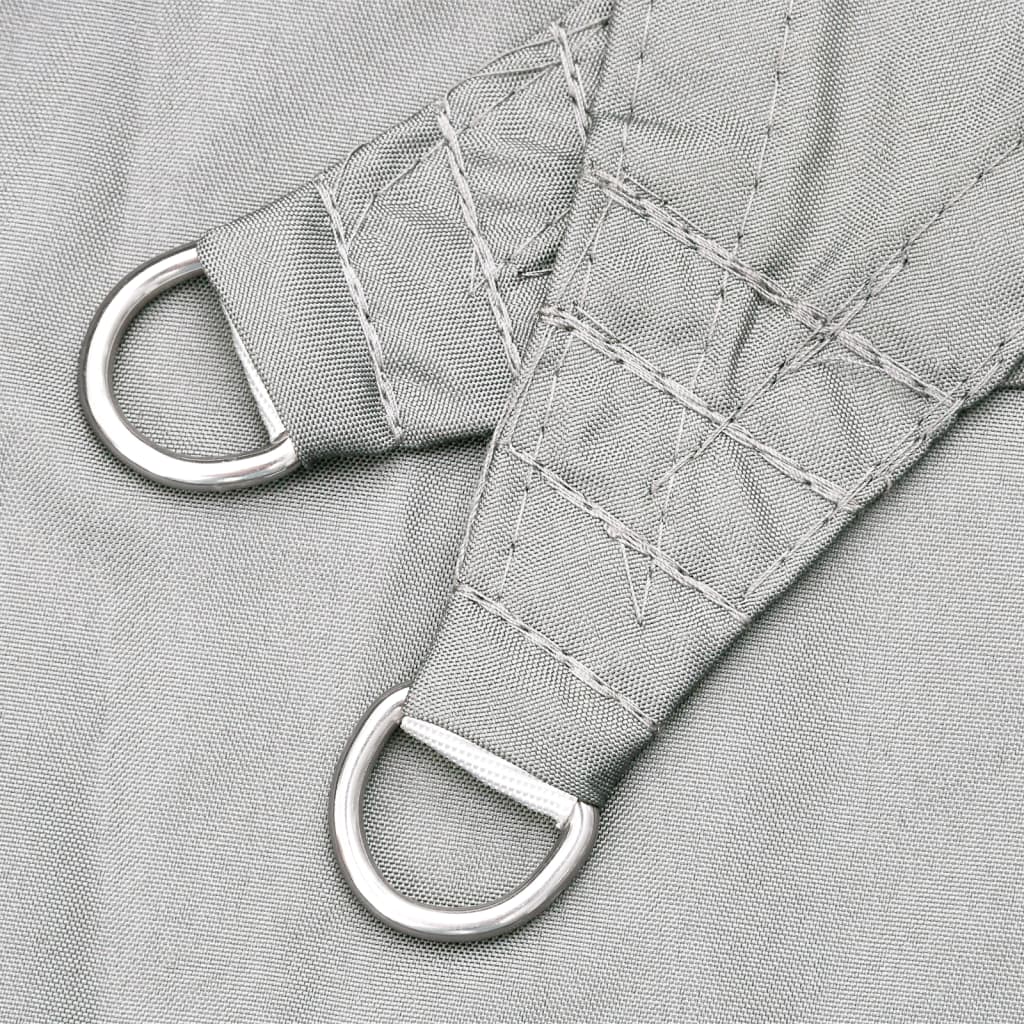 Solsegel ljusgrå 6x6 m 100% polyesteroxford