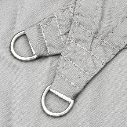 Solsegel ljusgrå 6x6 m 100% polyesteroxford