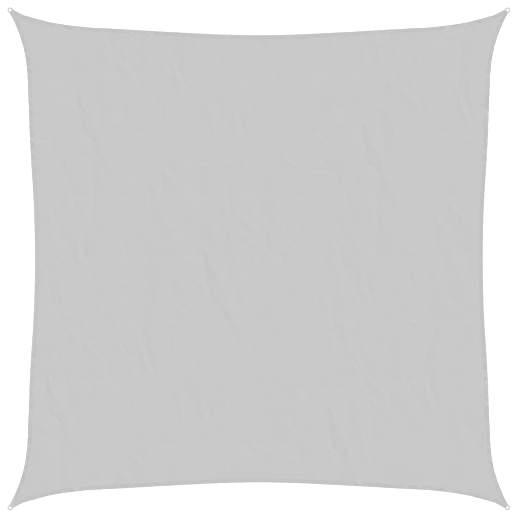 Solsegel ljusgrå 7x7 m 100% polyesteroxford