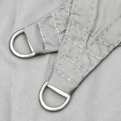 Solsegel ljusgrå 7x7 m 100% polyesteroxford