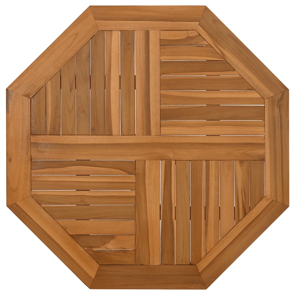 Bordsskiva 60x60x2,5 cm åttakantig massiv teak