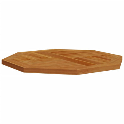 Bordsskiva 70x70x2,5 cm åttakantig massiv teak