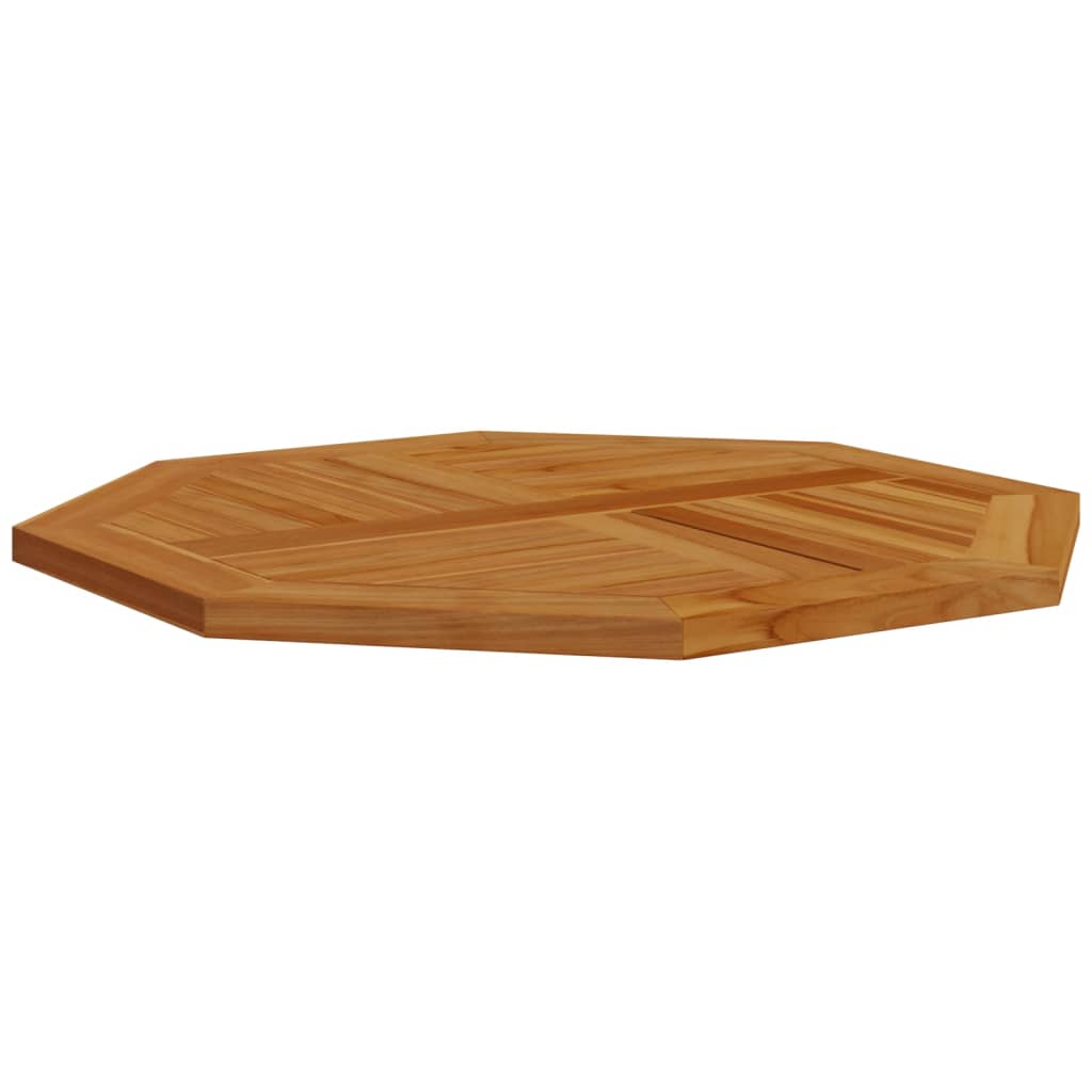 Bordsskiva 80x80x2,5 cm åttakantig massiv teak