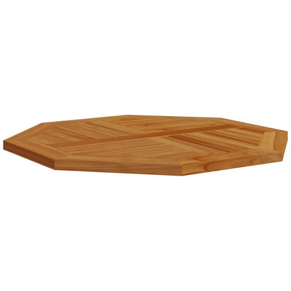 Bordsskiva 80x80x2,5 cm åttakantig massiv teak