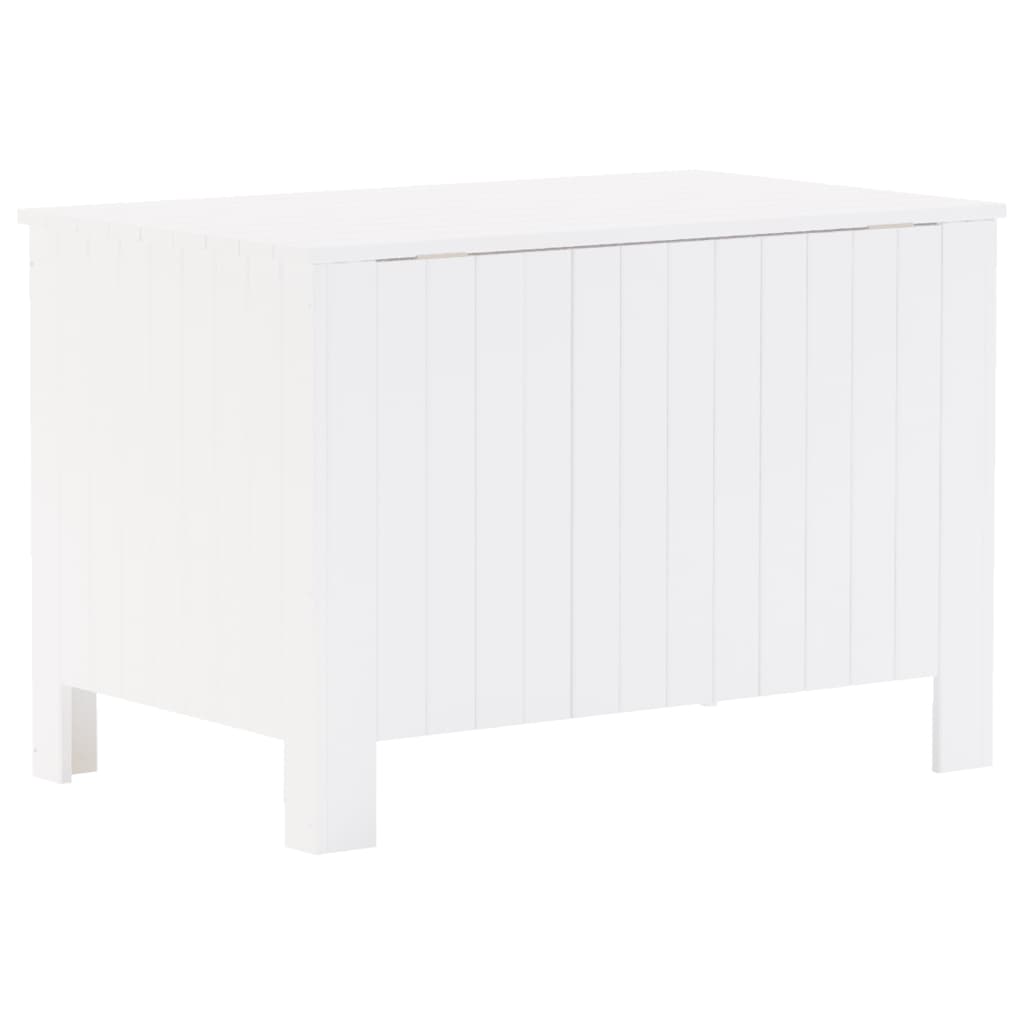 Förvaringslåda med lock RANA vit 80x49x54 cm massiv furu