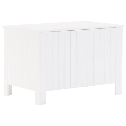 Förvaringslåda med lock RANA vit 80x49x54 cm massiv furu