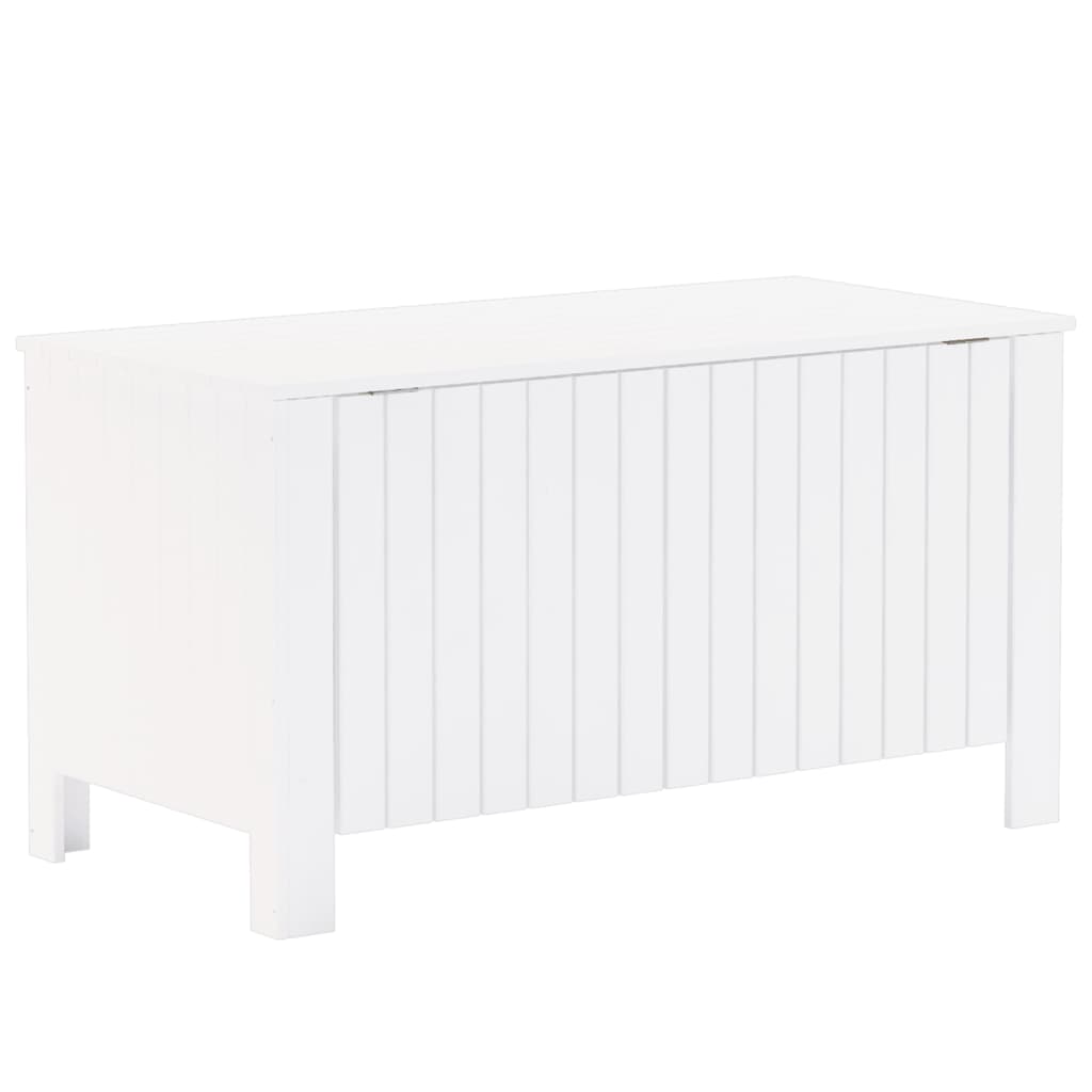 Förvaringslåda med lock RANA vit 100x49x54 cm massiv furu