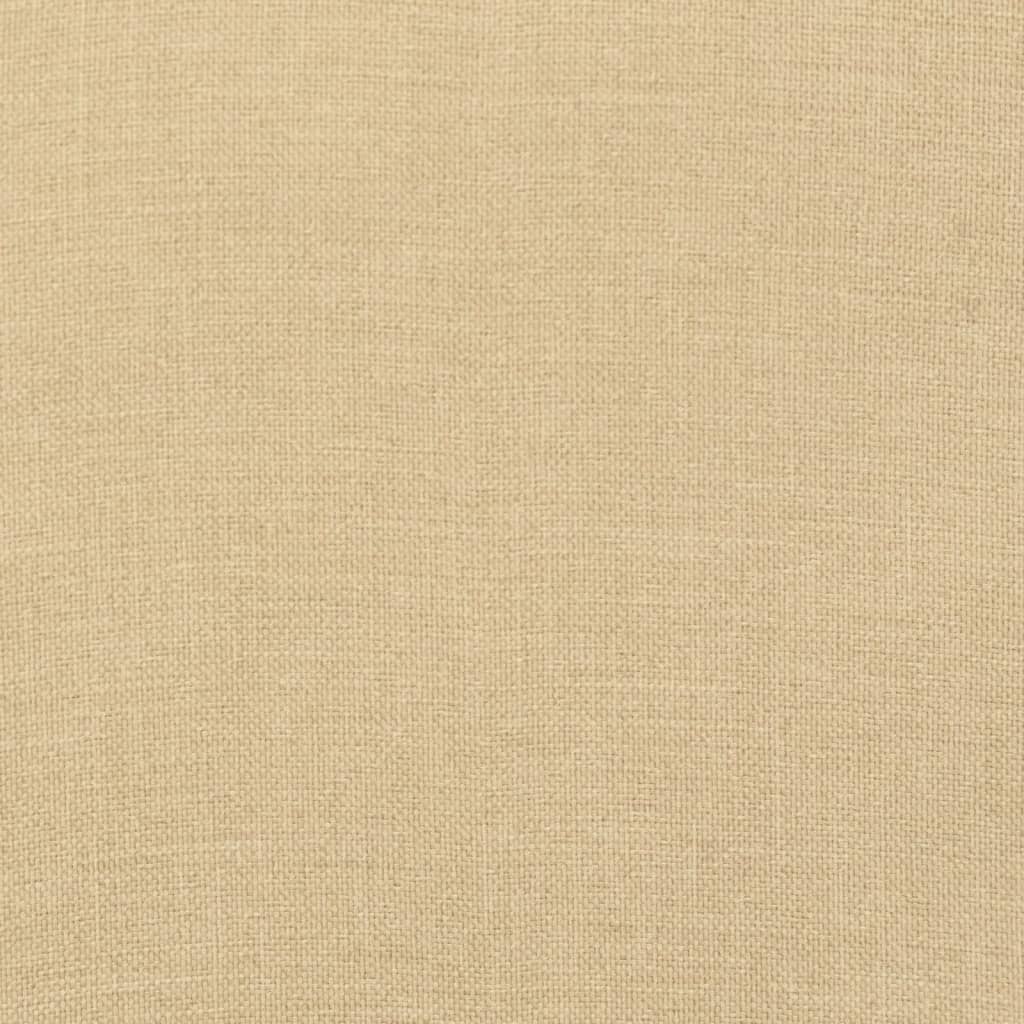 Stolsdynor högt ryggstöd 6 st melerad beige 120x50x7 cm tyg