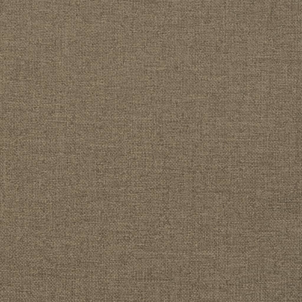 Stolsdynor högt ryggstöd 4 st melerad taupe 120x50x7 cm tyg