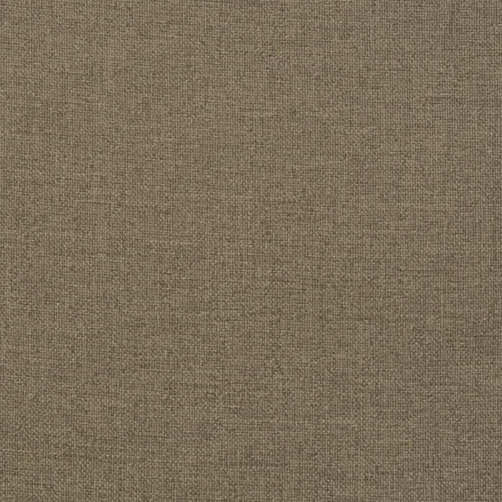 Stolsdynor högt ryggstöd 6 st melerad taupe 120x50x7 cm tyg