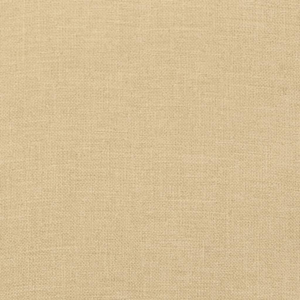 Stolsdynor lågt ryggstöd 6 st melerad beige 100x50x7 cm tyg