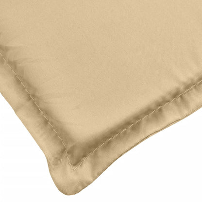 Stolsdynor högt ryggstöd 6 st melerad beige 120x50x4 cm tyg