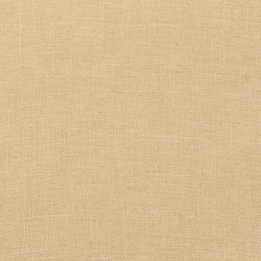 Stolsdynor högt ryggstöd 6 st melerad beige 120x50x4 cm tyg