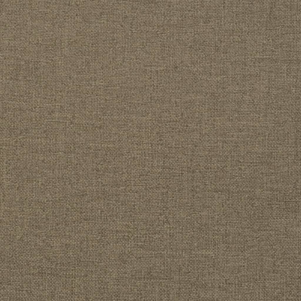 Stolsdynor högt ryggstöd 6 st melerad taupe 120x50x4 cm tyg