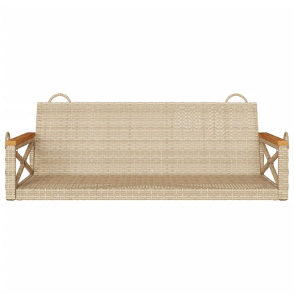 Gungbänk beige 109x62x40 cm konstrotting