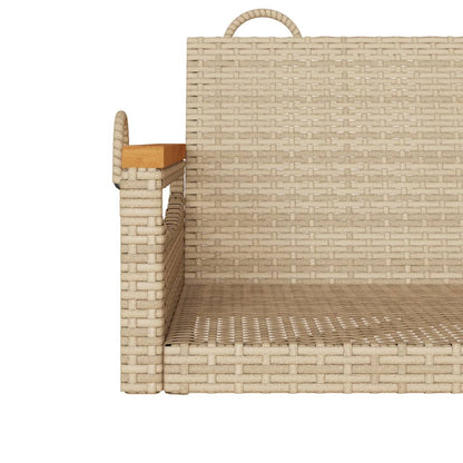 Gungbänk beige 63x62x40 cm konstrotting