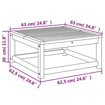 Trädgårdsbord 63x63x30 cm massivt akaciaträ