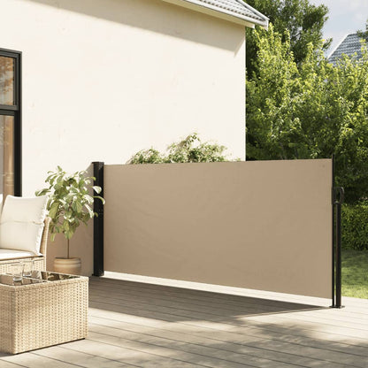 Infällbar sidomarkis beige 140x600 cm