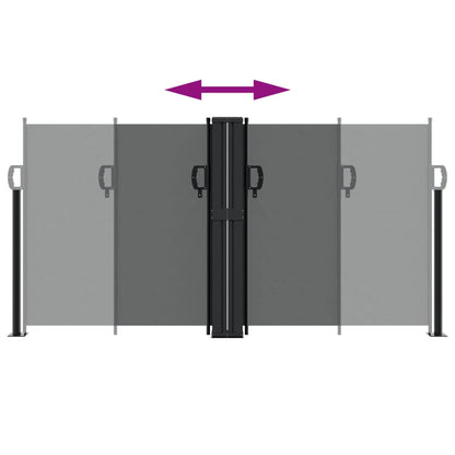 Infällbar sidomarkis antracit 120x1000 cm