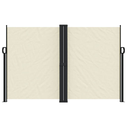 Infällbar sidomarkis gräddvit 160x1000 cm