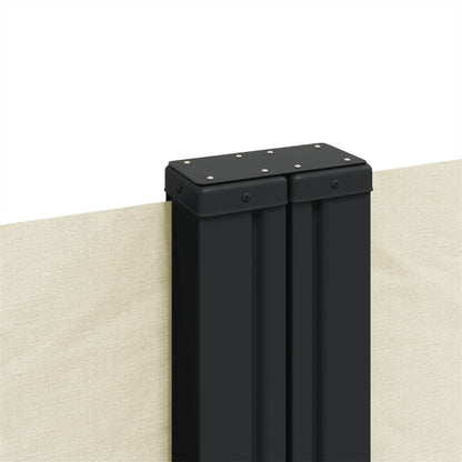 Infällbar sidomarkis gräddvit 160x1000 cm