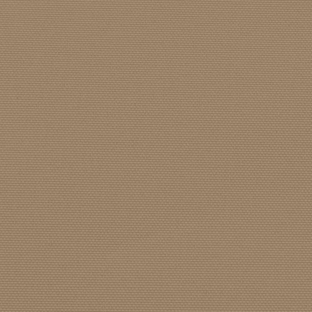 Infällbar sidomarkis taupe 200x1000 cm