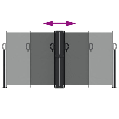 Infällbar sidomarkis antracit 120x1200 cm