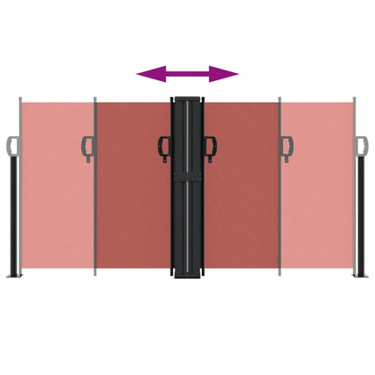 Infällbar sidomarkis terrakotta 120x1200 cm