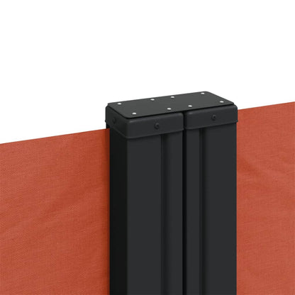 Infällbar sidomarkis terrakotta 140x1200 cm