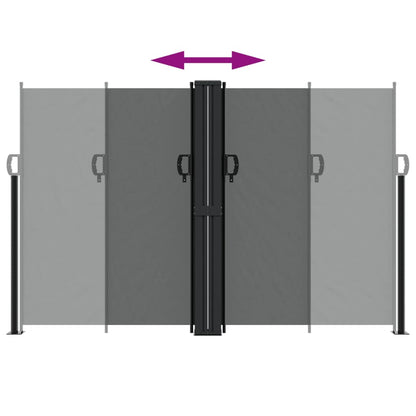 Infällbar sidomarkis antracit 160x1200 cm