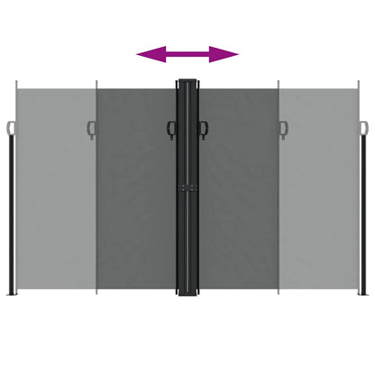Infällbar sidomarkis antracit 200x1200 cm