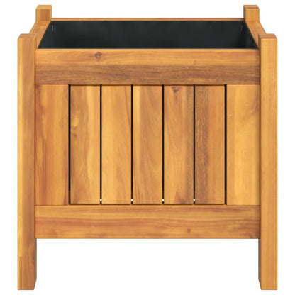 Odlingslåda med foder 31x31x30 cm massivt akaciaträ