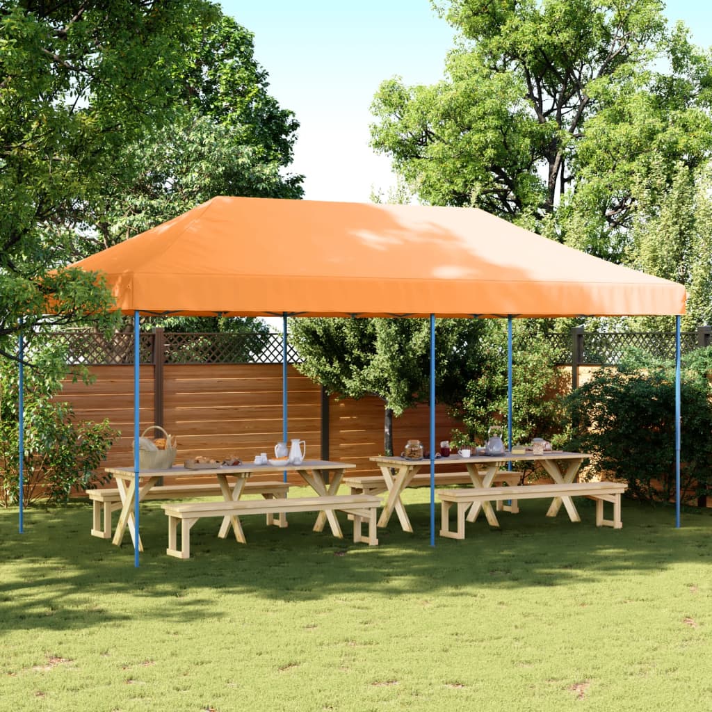 Pop-Up hopfällbart partytält 580x292x315 cm orange