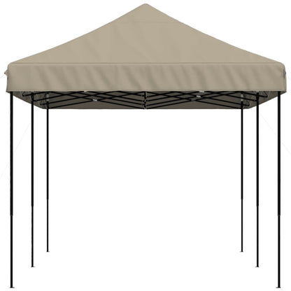 Pop-Up hopfällbart partytält 580x292x315 cm taupe