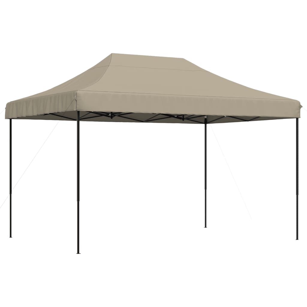 Pop-Up hopfällbart partytält 410x279x315 cm taupe