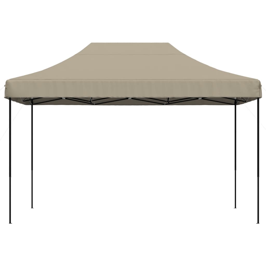 Pop-Up hopfällbart partytält 410x279x315 cm taupe