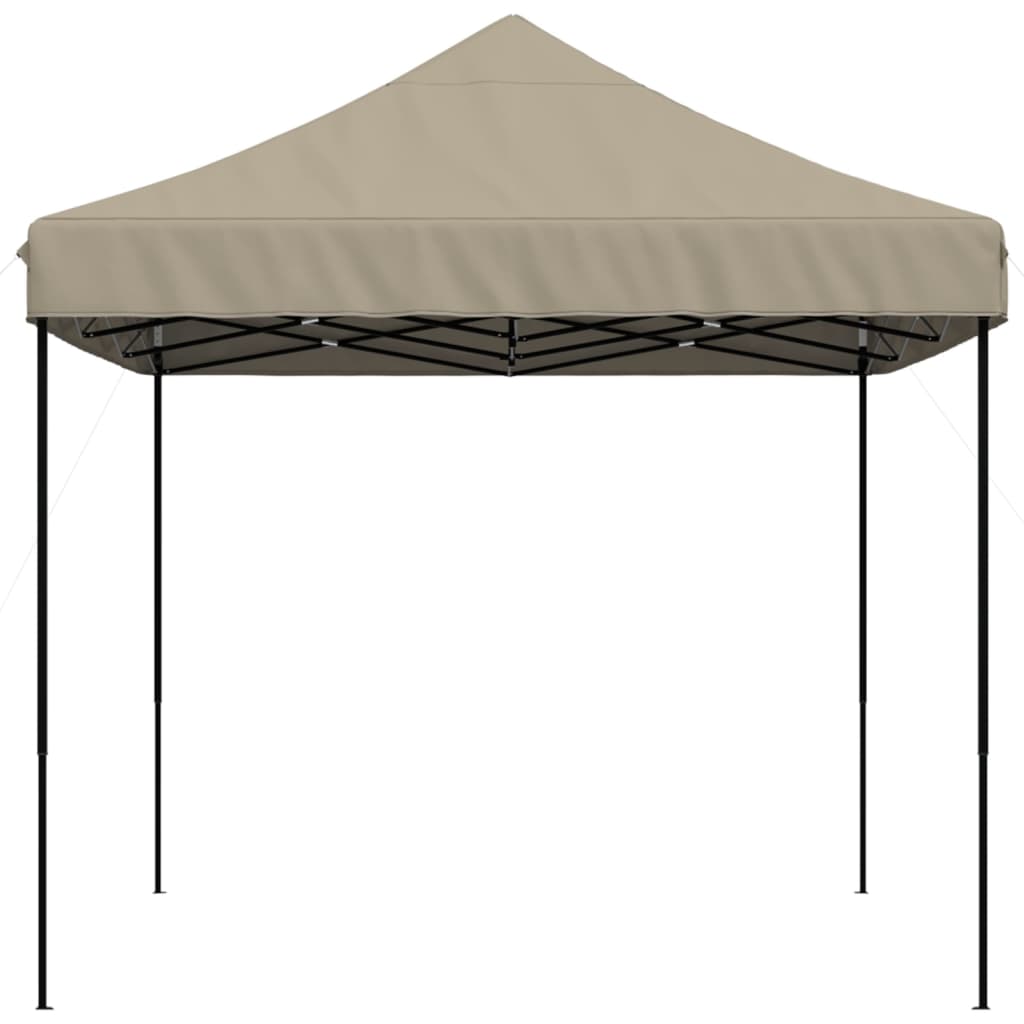 Pop-Up hopfällbart partytält 410x279x315 cm taupe