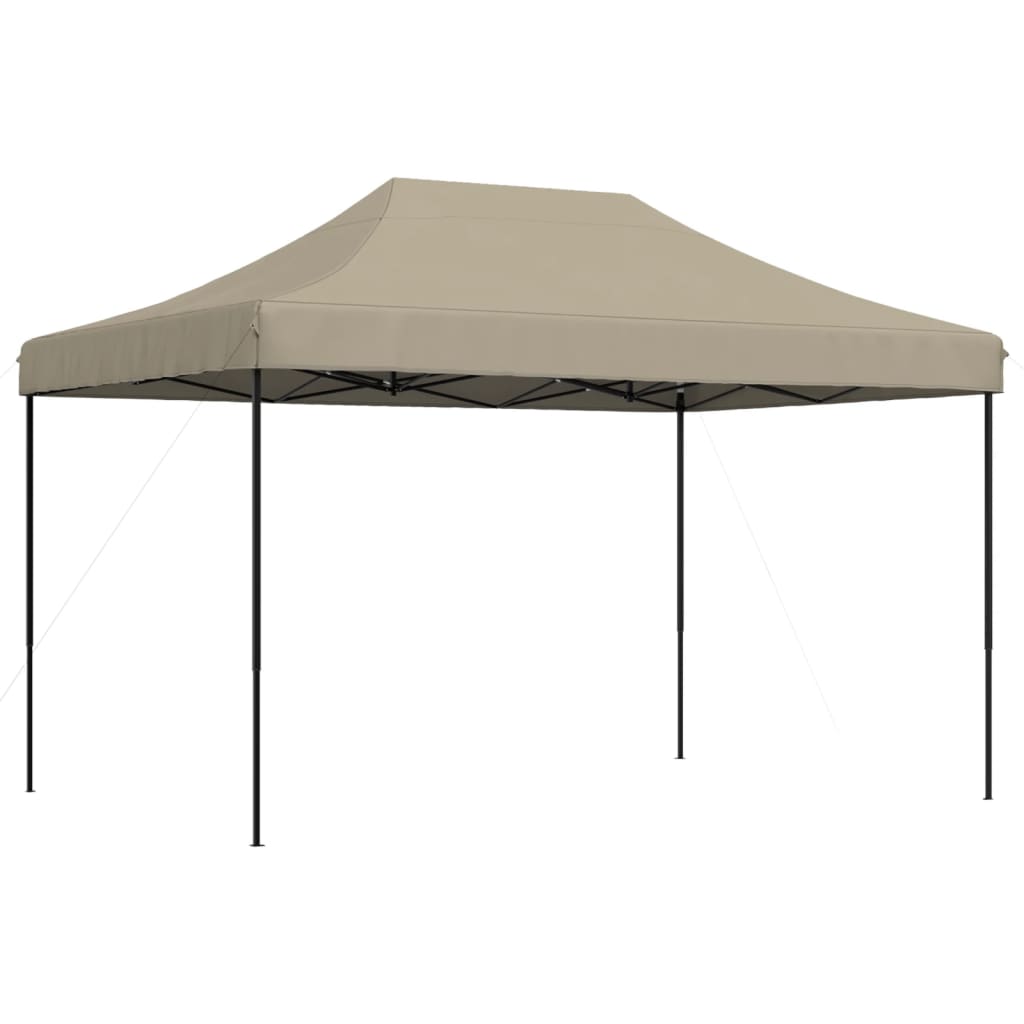 Pop-Up hopfällbart partytält 410x279x315 cm taupe