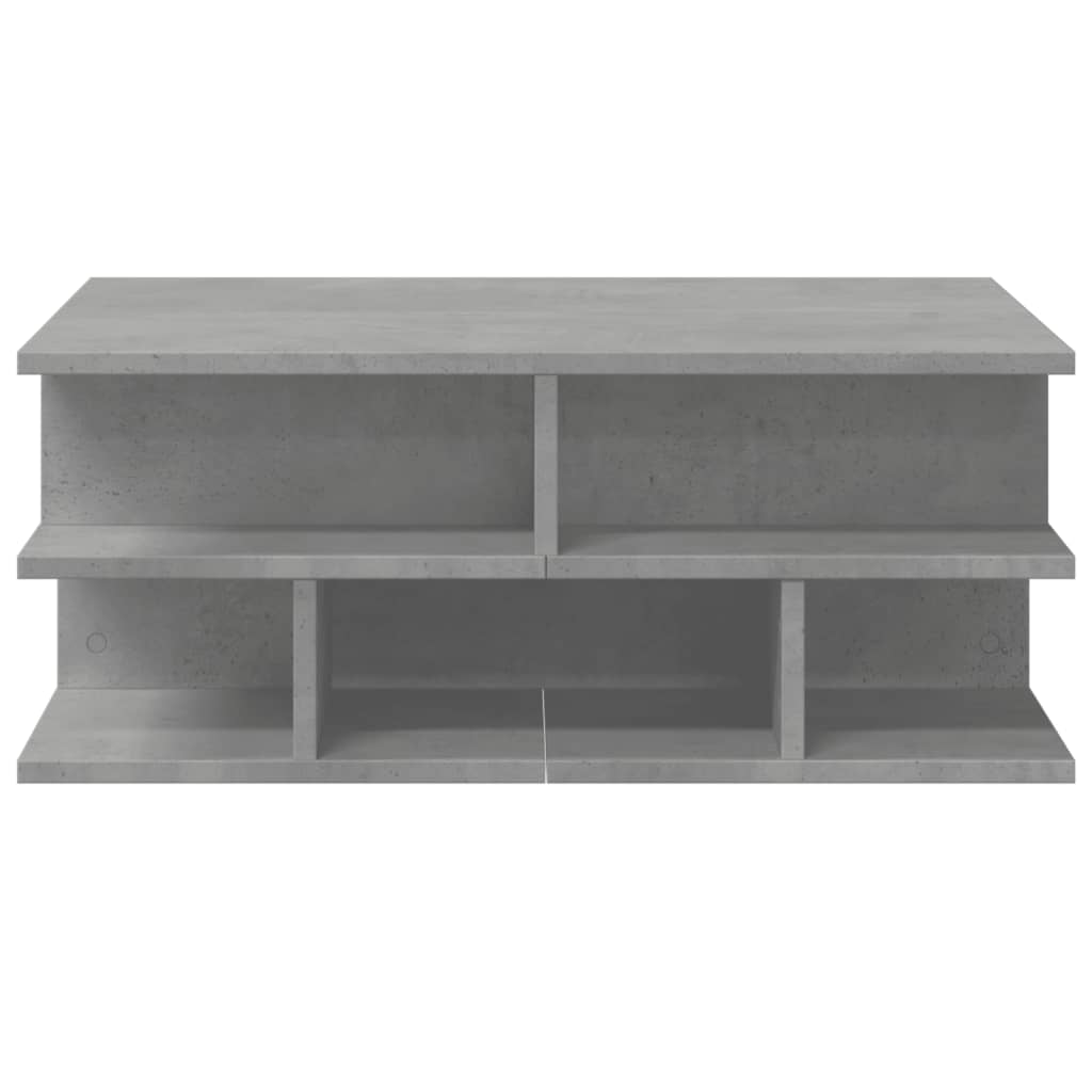 Soffbord betonggrå 70x70x29 cm konstruerat trä