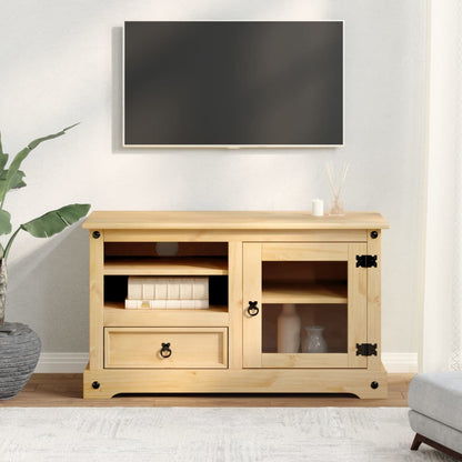 Tv-bänk Corona 100x45x58 cm massiv furu