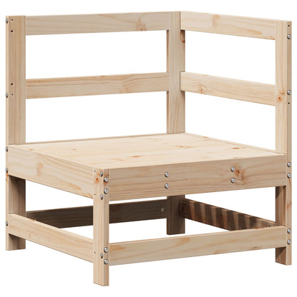 Soffgrupp för trädgården 3 delar massiv furu