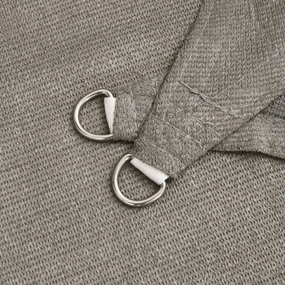 Solsegel 160 g/m² rektangulär ljusgrå 6x7 m HDPE