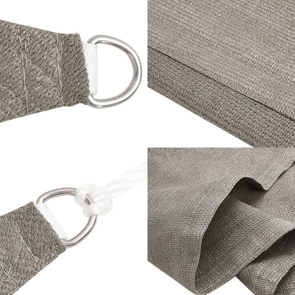 Solsegel 160 g/m² rektangulär ljusgrå 6x7 m HDPE